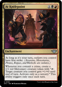 At Knifepoint single card from Magic the Gathering