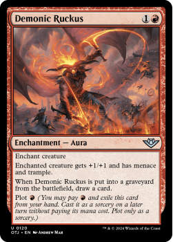 Demonic Ruckus single card from Magic the Gathering