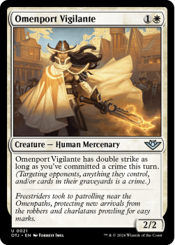 Omenport Vigilante (FOIL) single card from Magic the Gathering