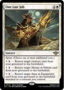 One Last Job single card from Magic the Gathering