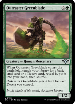 Outcaster Greenblade single card from Magic the Gathering