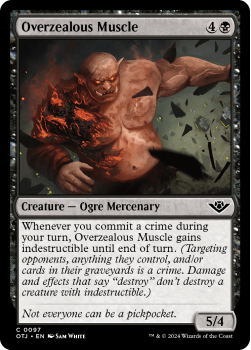 Overzealous Muscle (FOIL) single card from Magic the Gathering