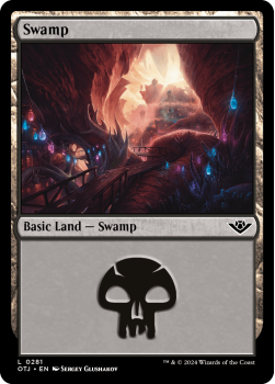 Swamp (FOIL) single card from Magic the Gathering