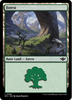 Forest single card from Magic the Gathering