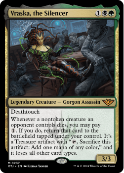 Vraska, the Silencer single card from Magic the Gathering