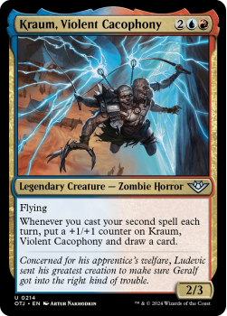 Kraum, Violent Cacophony single card from Magic the Gathering