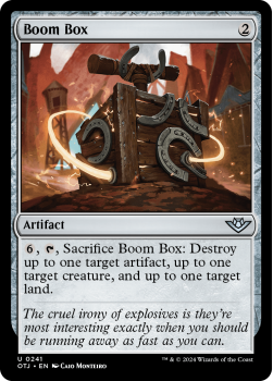 Boom Box single card from Magic the Gathering