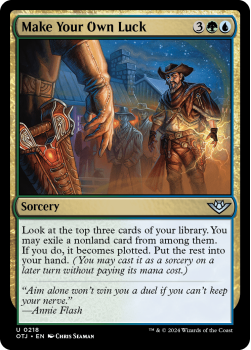 Make Your Own Luck single card from Magic the Gathering