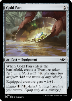 Gold Pan single card from Magic the Gathering
