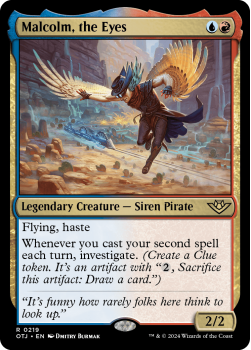Malcolm, the Eyes single card from Magic the Gathering