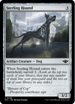 Sterling Hound single card from Magic the Gathering