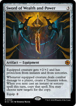 Sword of Wealth and Power single card from Magic the Gathering