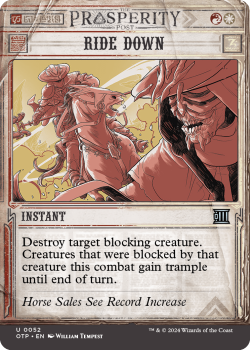 Ride Down (SHOWCASE) single card from Magic the Gathering