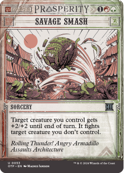 Savage Smash (SHOWCASE)(FOIL) single card from Magic the Gathering