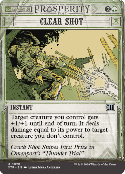 Clear Shot (SHOWCASE) single card from Magic the Gathering