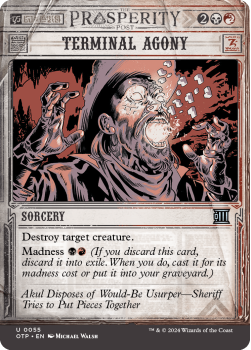 Terminal Agony (SHOWCASE) single card from Magic the Gathering