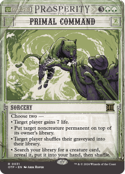 Primal Command (SHOWCASE) single card from Magic the Gathering