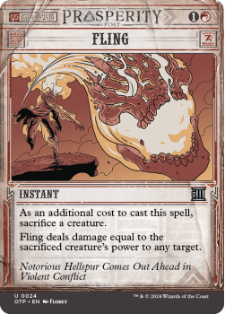 Fling (SHOWCASE) single card from Magic the Gathering