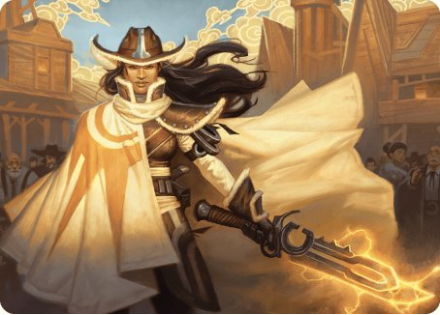Omenport Vigilante Art Card single card from Magic the Gathering