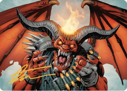 Rakdos, the Muscle Art Card (GOLD SIGNATURE) single card from Magic the Gathering