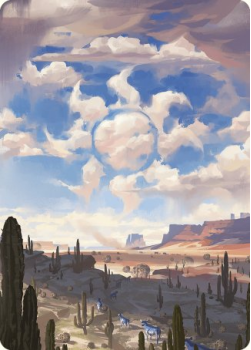 Plains Art Card single card from Magic the Gathering