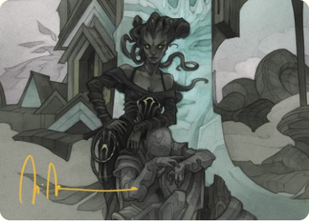 Vraska Joins Up Art Card (GOLD SIGNATURE) single card from Magic the Gathering