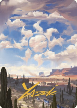Plains Art Card (GOLD SIGNATURE) single card from Magic the Gathering
