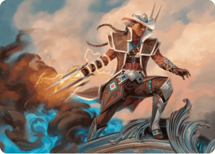 Annie Flash, the Veteran Art Card single card from Magic the Gathering