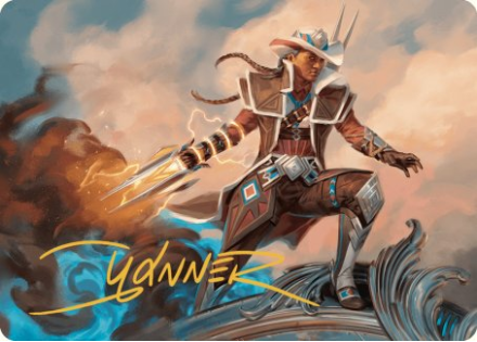 Annie Flash, the Veteran Art Card (GOLD SIGNATURE) single card from Magic the Gathering