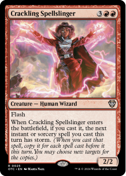 Crackling Spellslinger single card from Magic the Gathering