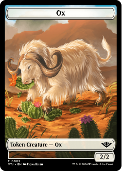 Ox Token single card from Magic the Gathering