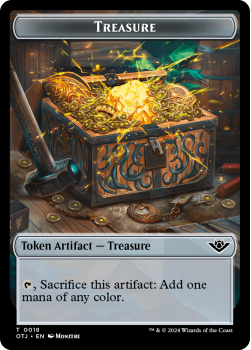 Treasure Token single card from Magic the Gathering