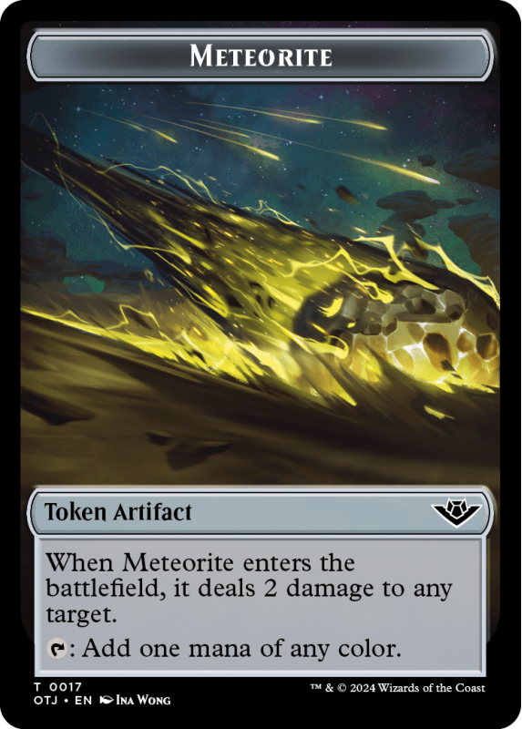 Meteorite // Plot (Helper) Token : 0017 OUTLAWS OF THUNDER JUNCTION - Magic the Gathering Single Card Meteorite // Plot (Helper) Token : 0017 OUTLAWS OF THUNDER JUNCTION - Magic the Gathering Single Card