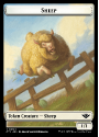 Sheep // Plot (Helper) Token : 0004 OUTLAWS OF THUNDER JUNCTION - Magic the Gathering Single Card