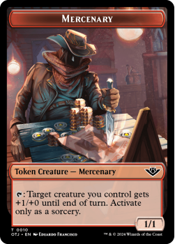 Mercenary // Plot (Helper) Token single card from Magic the Gathering