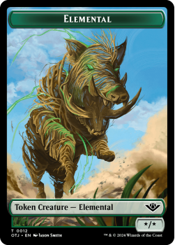 Elemental // Plot (Helper) Token single card from Magic the Gathering