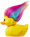 Official Trolls Rainbow Troll (Yellow with Rainbow Hair) TUBBZ Cosplaying Duck Collectable - Image 2