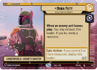 Boba Fett - Collecting the Bounty (HYPERSPACE) : 281 SPARK OF REBELLION - Star Wars Unlimited Single Card