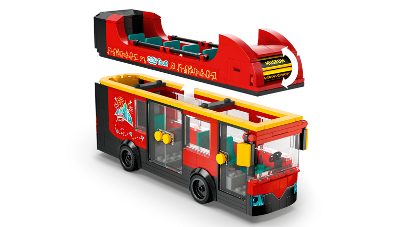 City Red Double Decker Sightseeing Bus LEGO 60407
