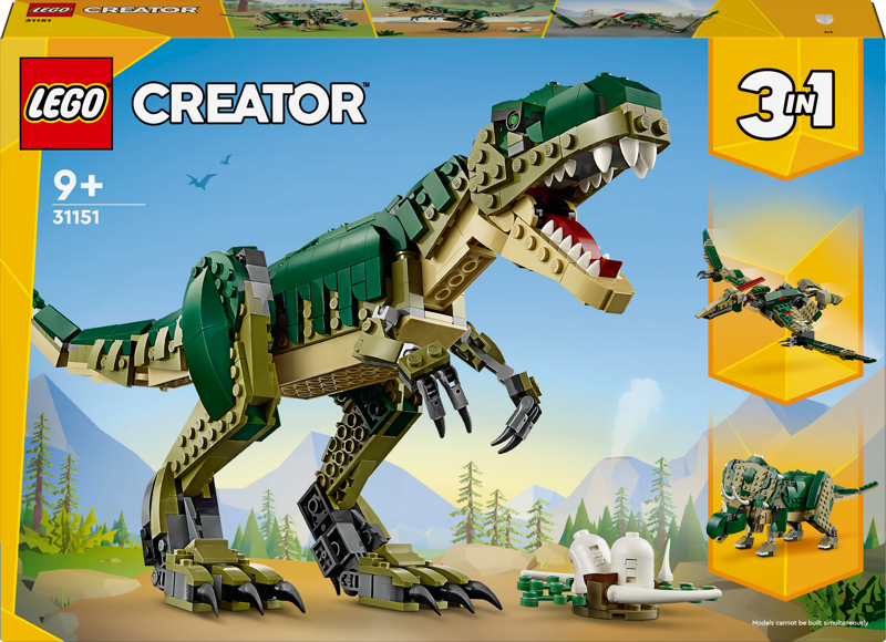 T Rex Dinosaur Lego Set For Year Old Creator 3in1 Rex, Toy