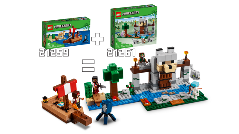 Minecraft The Pirate Ship Voyage LEGO 21259 - Main Image