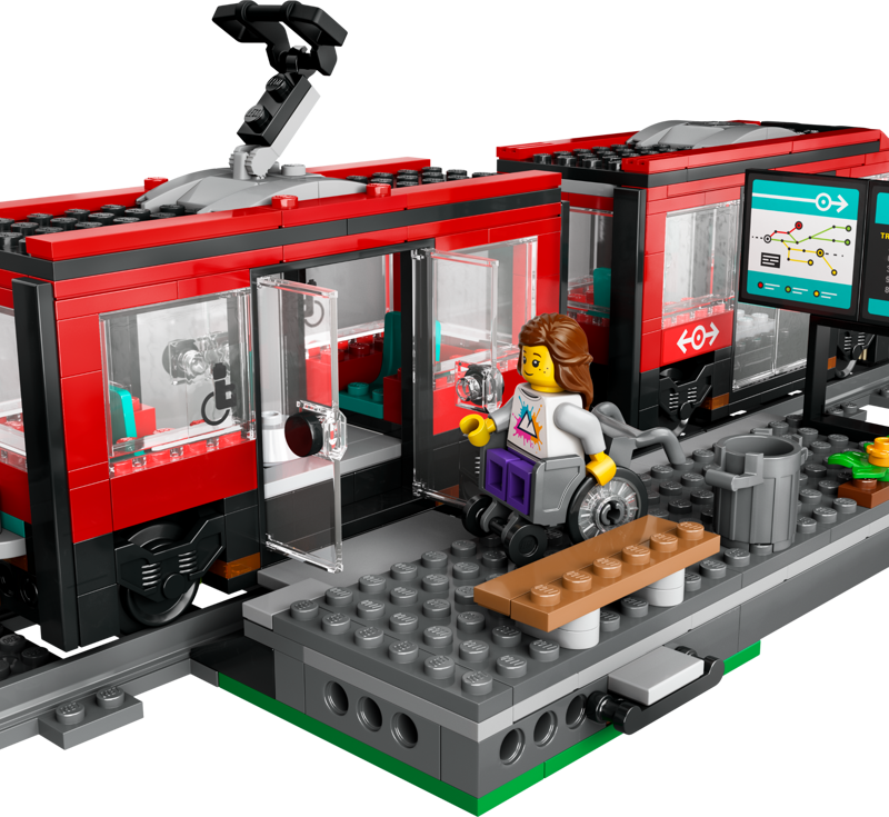 City Downtown Tram and Station LEGO 60423 Chaos Cards