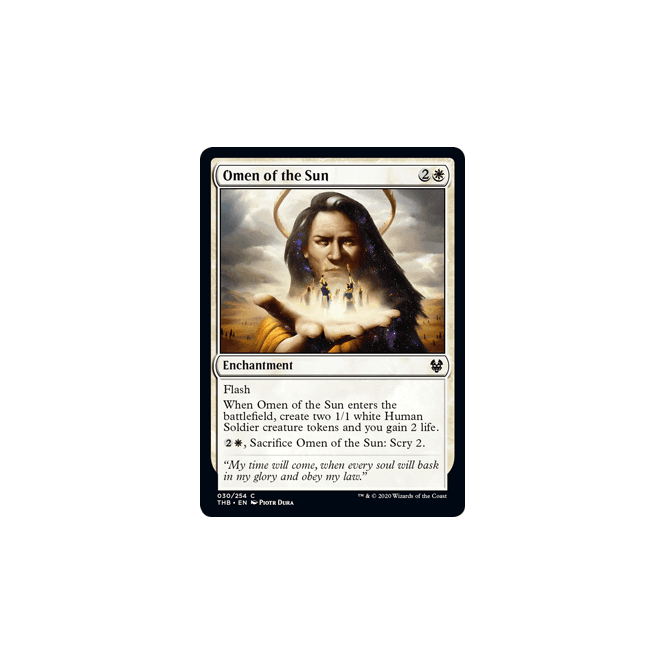 Omen of the Sun : THEROS: BEYOND DEATH 030/254 - Magic the Gathering Single Card Omen of the Sun : THEROS: BEYOND DEATH 030/254 - Magic the Gathering Single Card