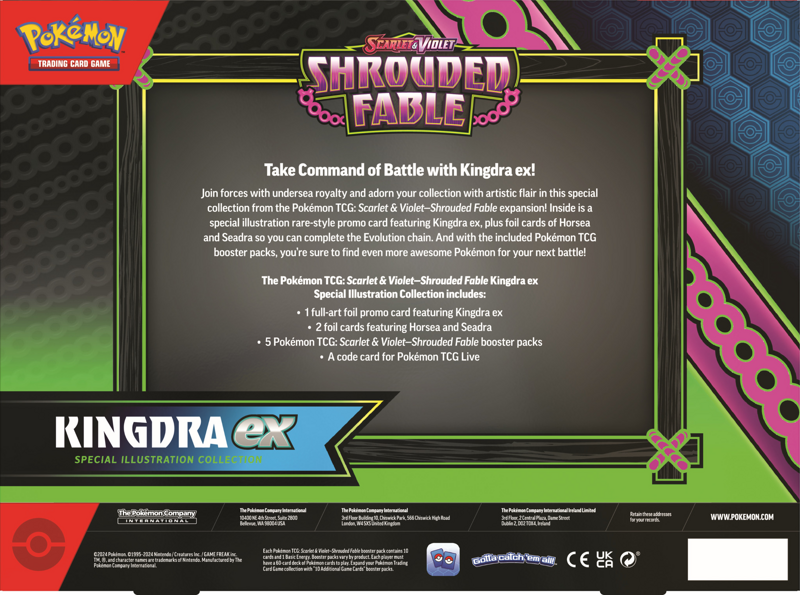 Shrouded Fable | Kingdra EX Special Box | Pokemon Shrouded Fable | Kingdra EX Special Box | Pokemon