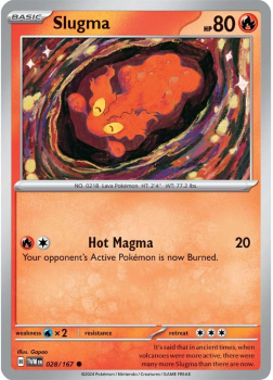 Slugma single card from Pokemon