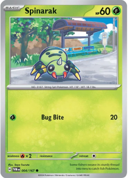 Spinarak single card from Pokemon
