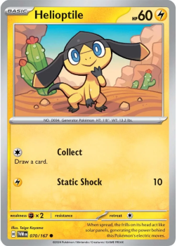 Helioptile single card from Pokemon