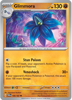 Glimmora single card from Pokemon
