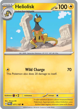 Heliolisk single card from Pokemon