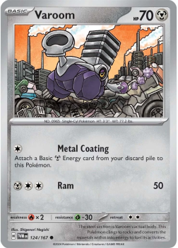 Varoom single card from Pokemon